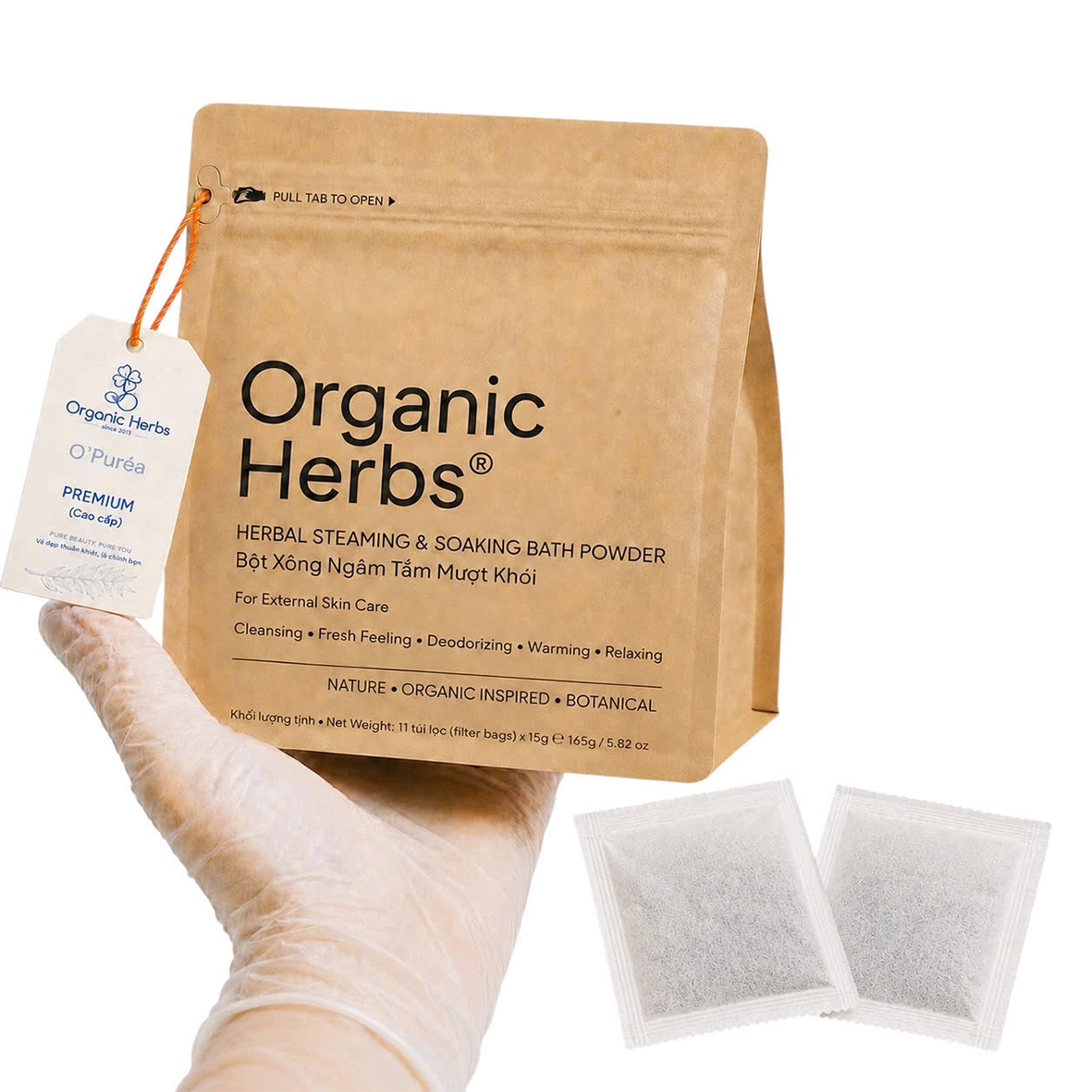 Organic Herbs® Bột Xông Ngâm Tắm Thảo Mộc | Herbcal Steaming & Bath Powder
